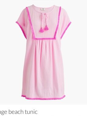 JCREW PINK BEACH COVERUP SIZE XL